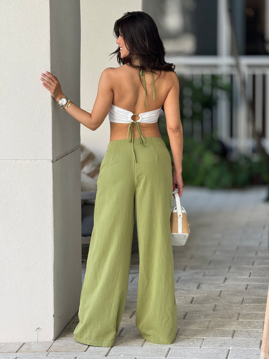 Milka Green Embroidery Set