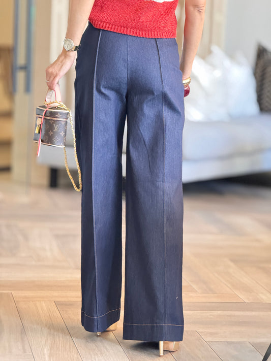Jealousy Dark Denim Wide Pants