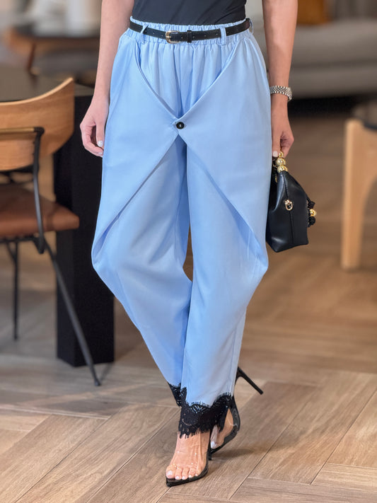 Aitana Blue/Black Lace Pants