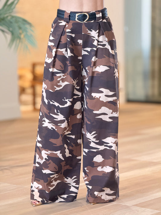 Italy Dark Camo Belt Pants