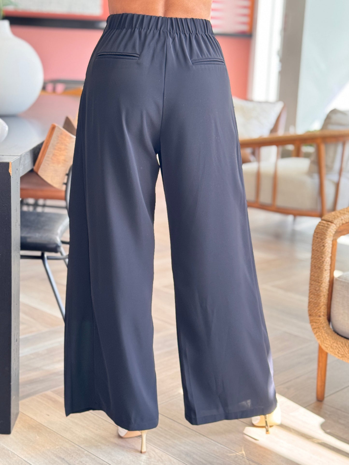 Evelyn Black Trouser Pants