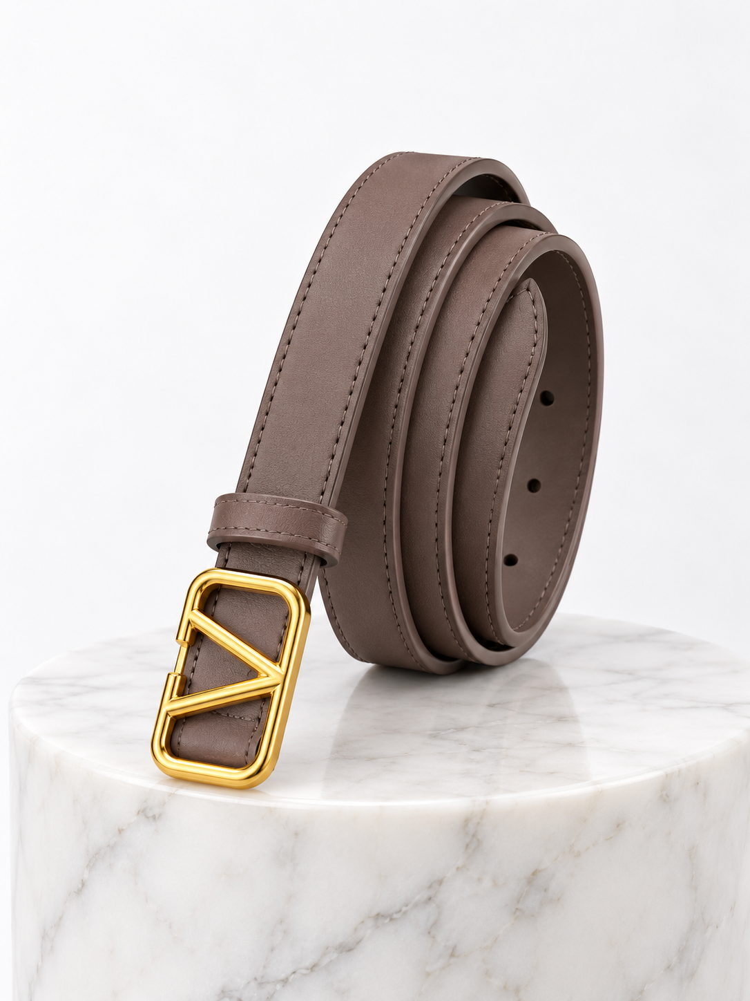 Valen Gray Thin Belt