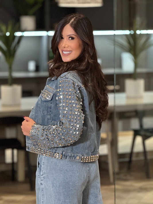 Rockstar Denim Spikes Jacket