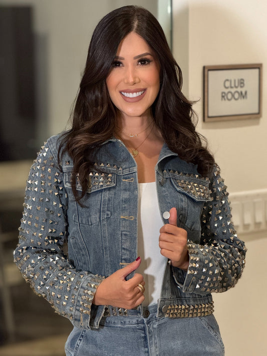 Rockstar Denim Spikes Jacket