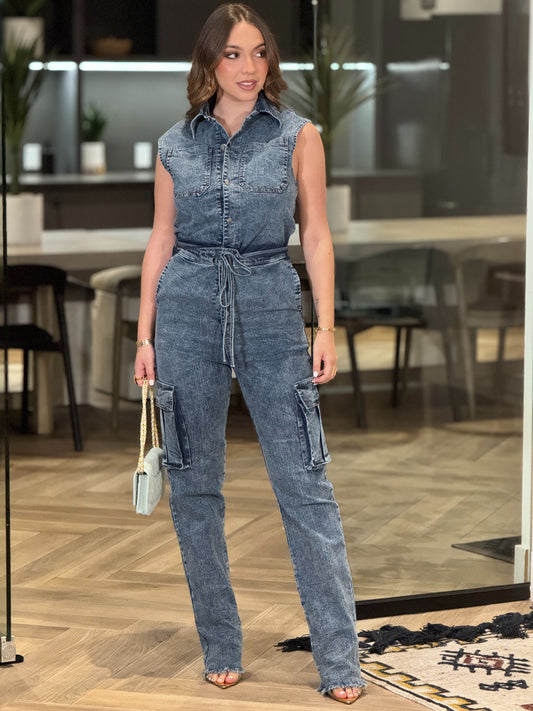 Stacy Denim Jumpsuit