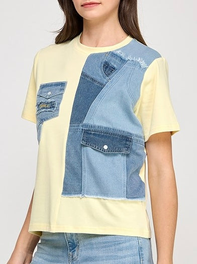 Smile Denim Yellow T-Shirt