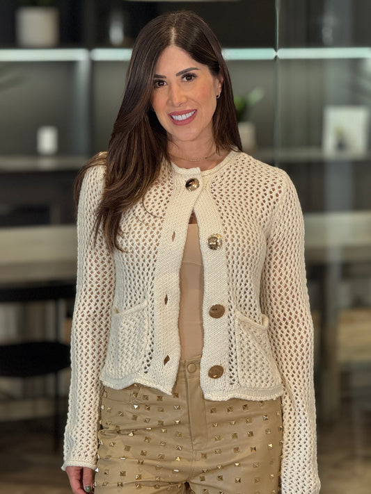 Rivera Yvory Crochet Top