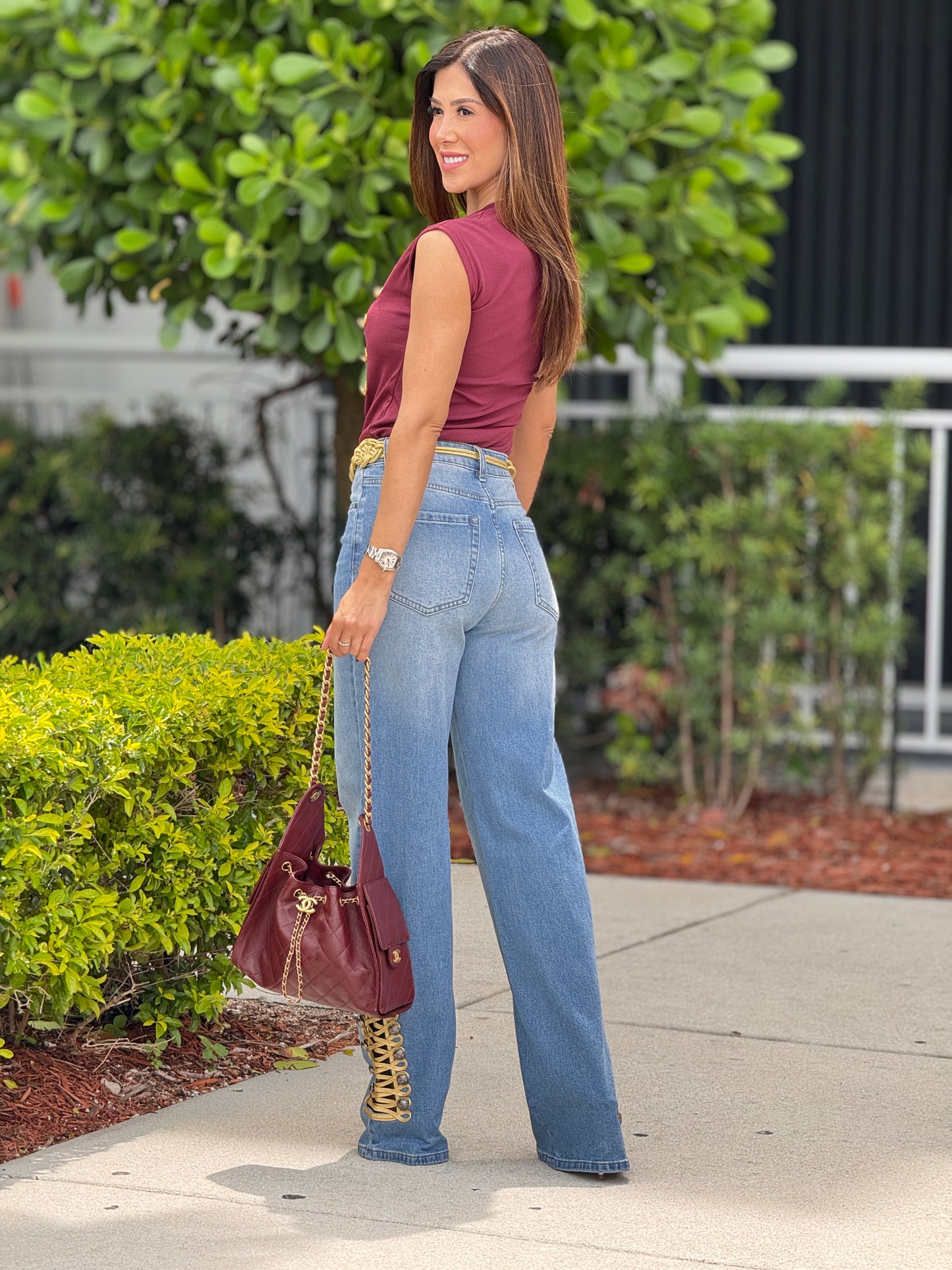 Muy Napo Gold Ties Jeans