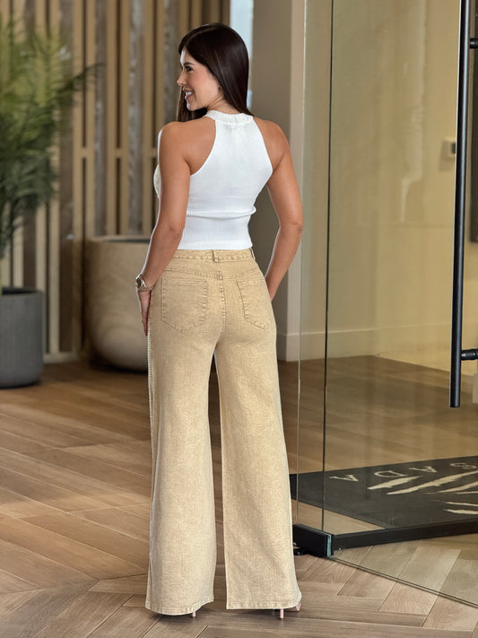 Balbina White Rhinestone Top
