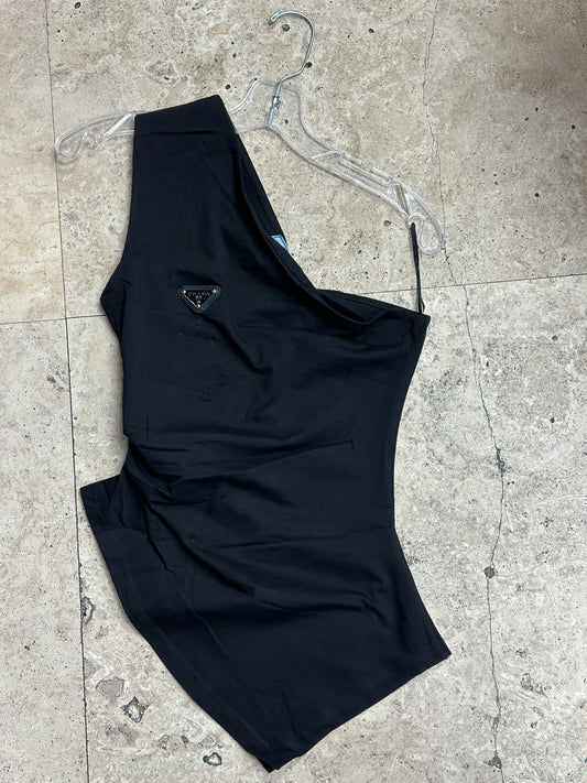 Marfa Black Asymetric Top