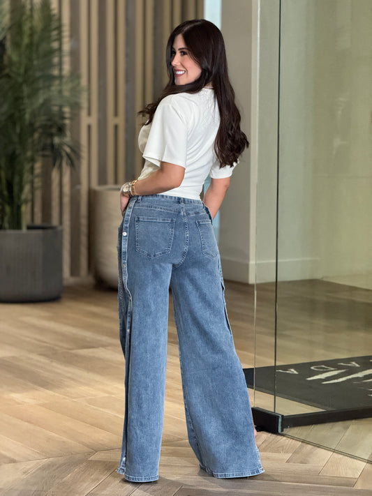 Carla Beige Corset T-Shirt