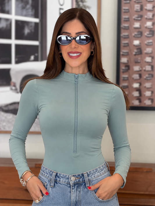 2035 Dyna Sage Zip Bodysuit