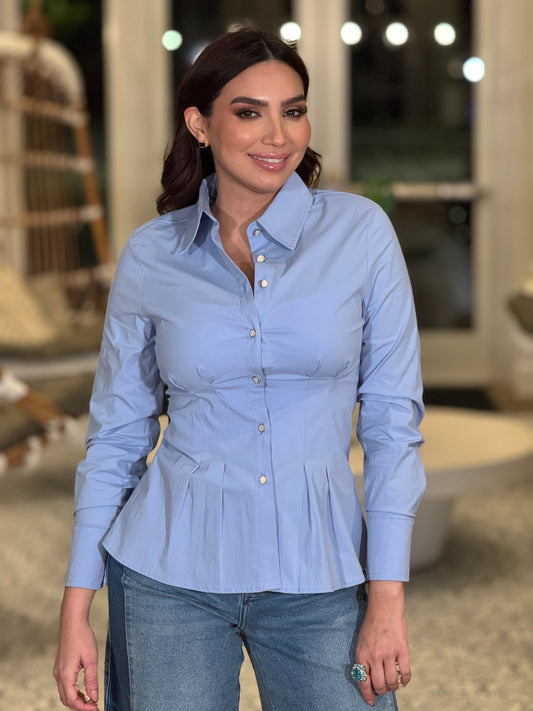 Cristina Blue Shirt