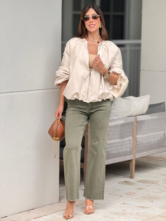Risen Burnt Olive Jeans