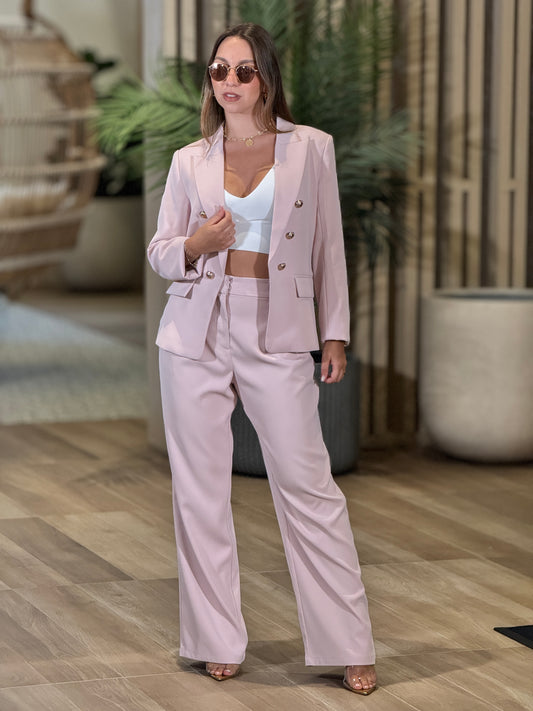 Ovianca Pink Blazer Set