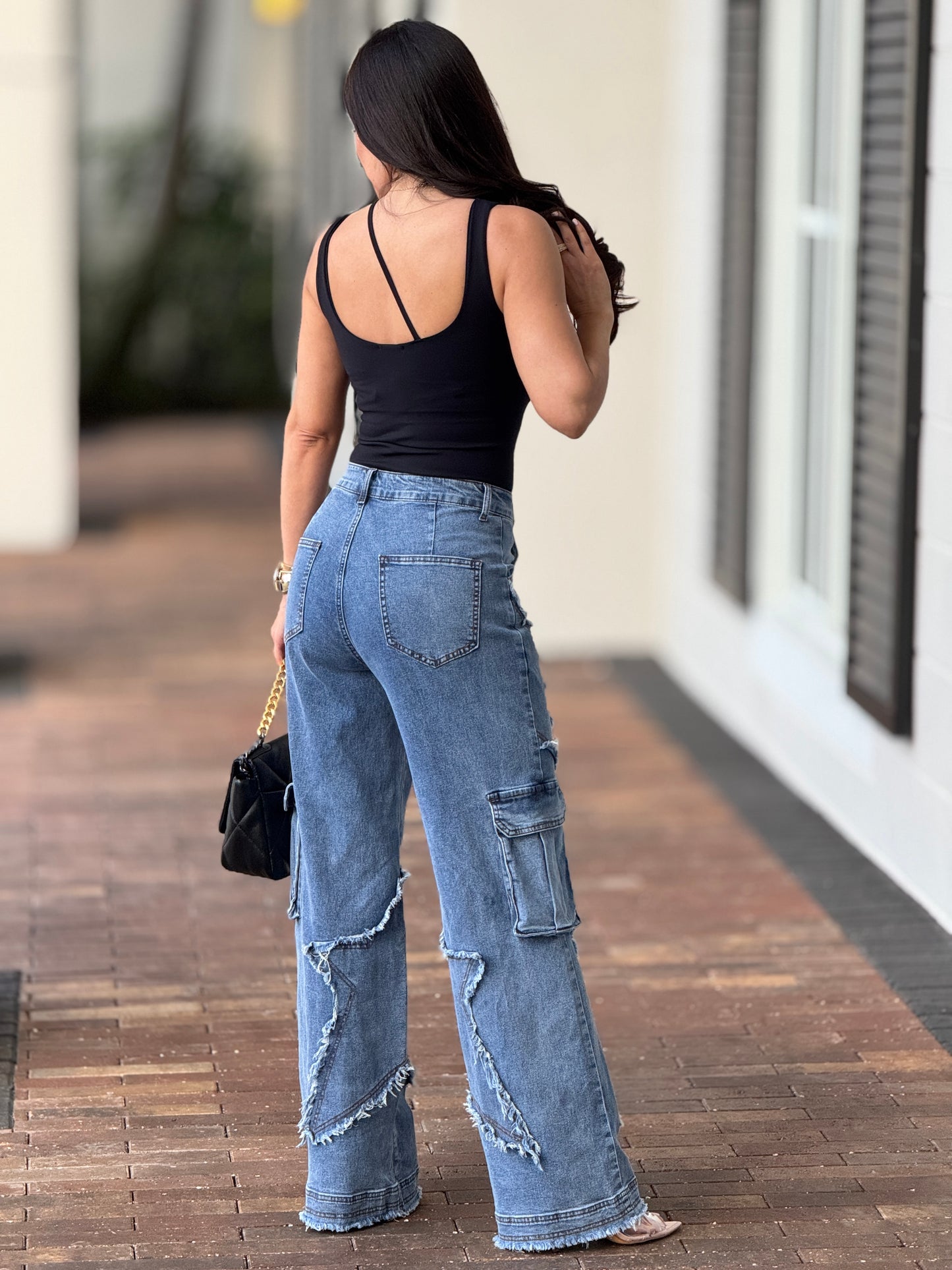 Star Denim Cargo Pants