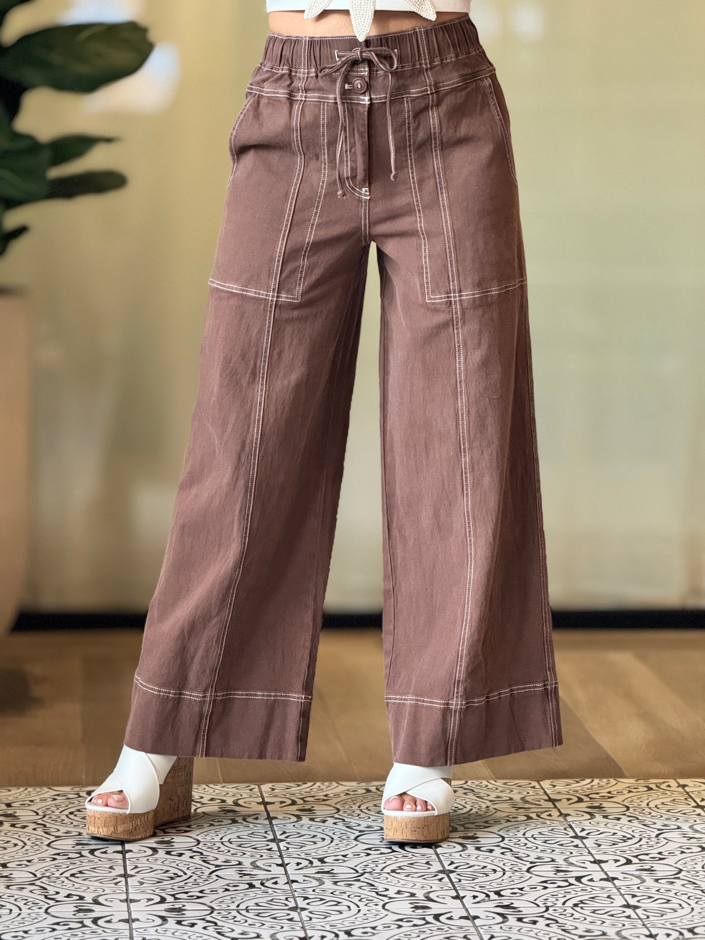 Oriana Brown Pants