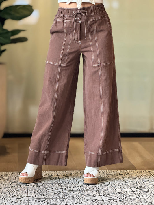 Oriana Brown Pants