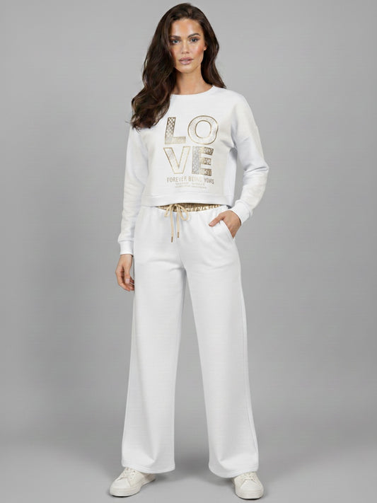 Italy White Love Sport Set