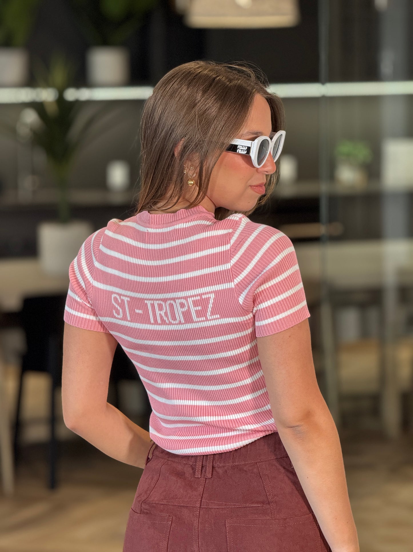 Dory Pink Lines Top