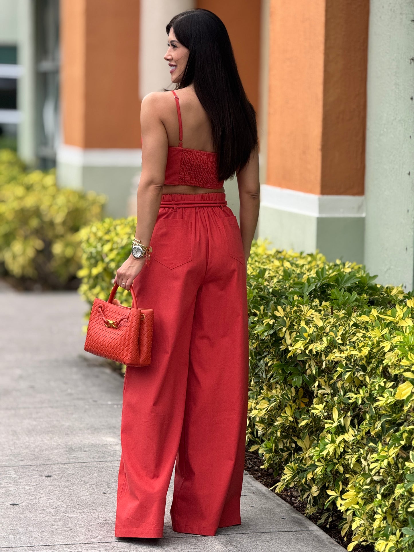 Coraline Orange Floral Set
