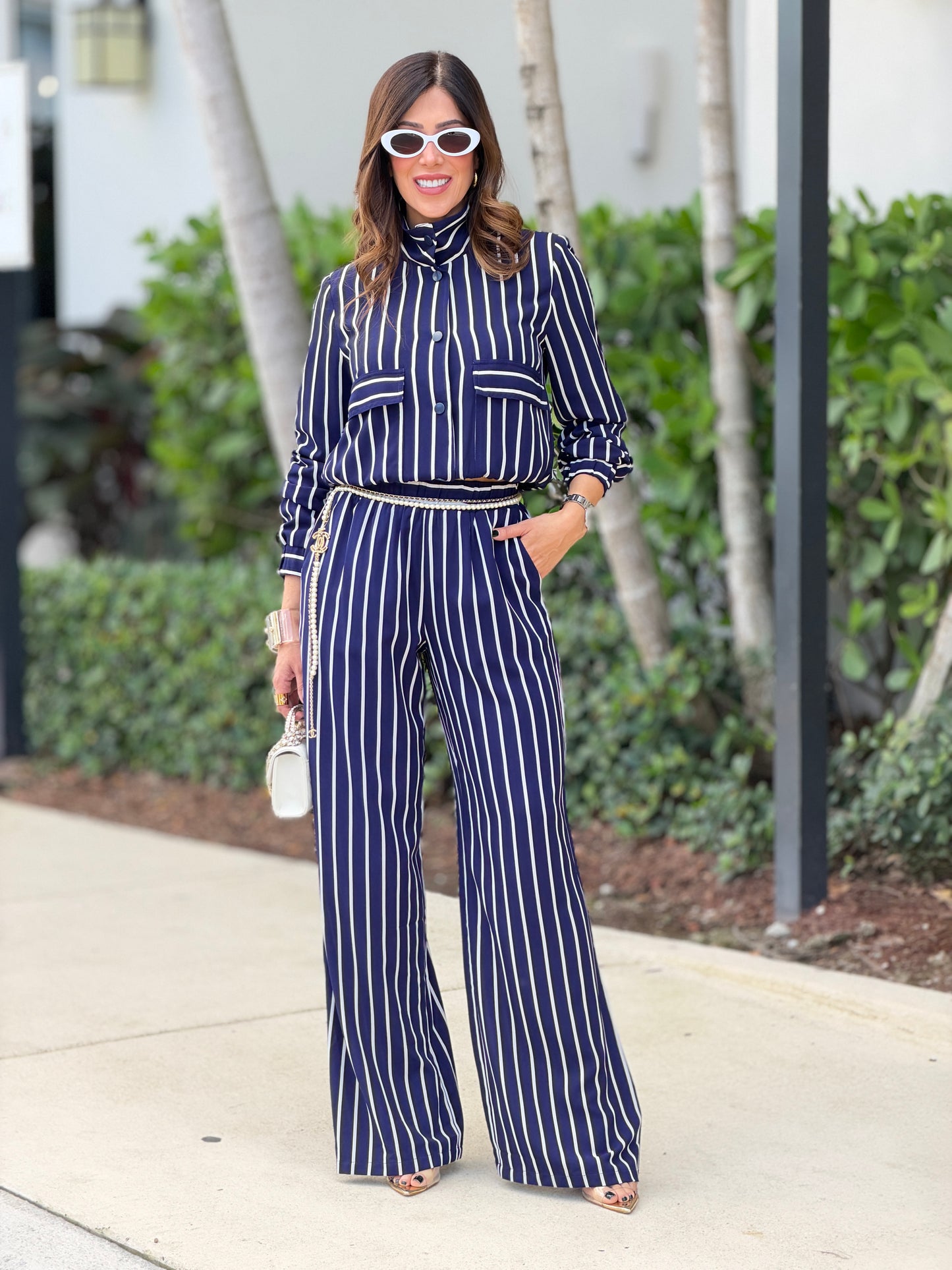 10791 Ovianca Navy Lines Set