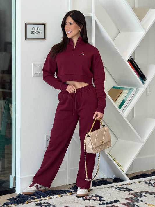 Lalo Burgundy Joggers Sport Set