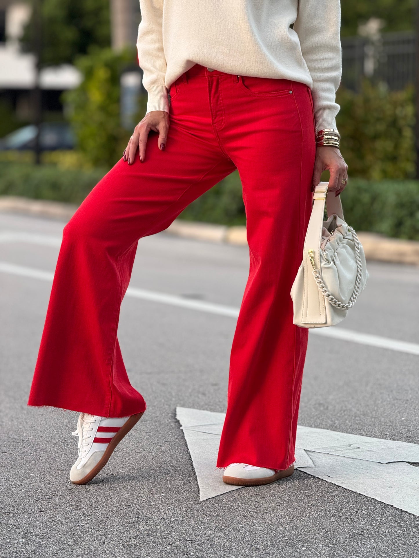 Norkys Risen Red Flare Jeans