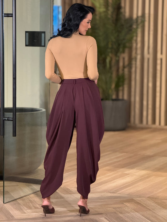 Jasmine Burgundy Bombache Pants