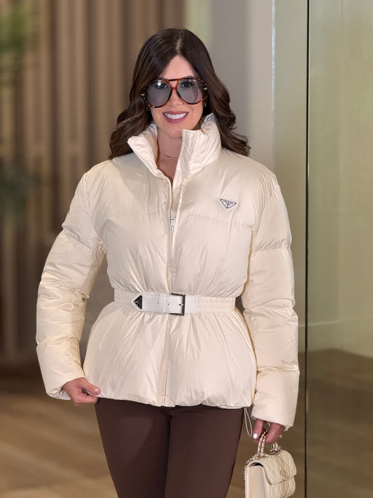 Marfa White Puffer Jacket