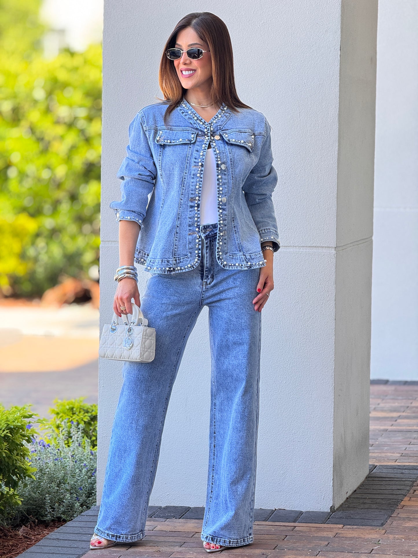 Erika Denim Peals & Stones Vest Set