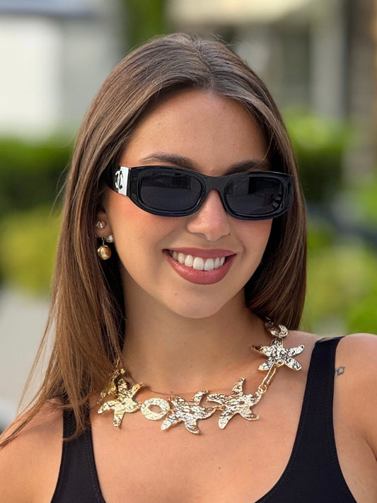 Cece Black/White Sunglasses