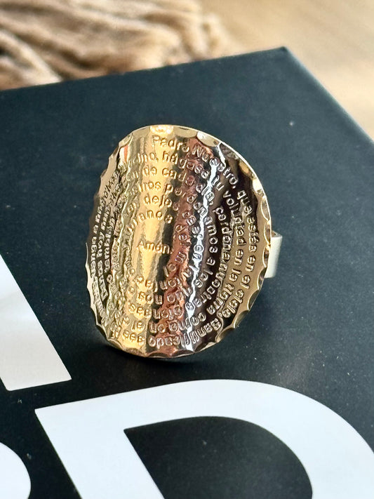 Padre Nuestro Oval Ring