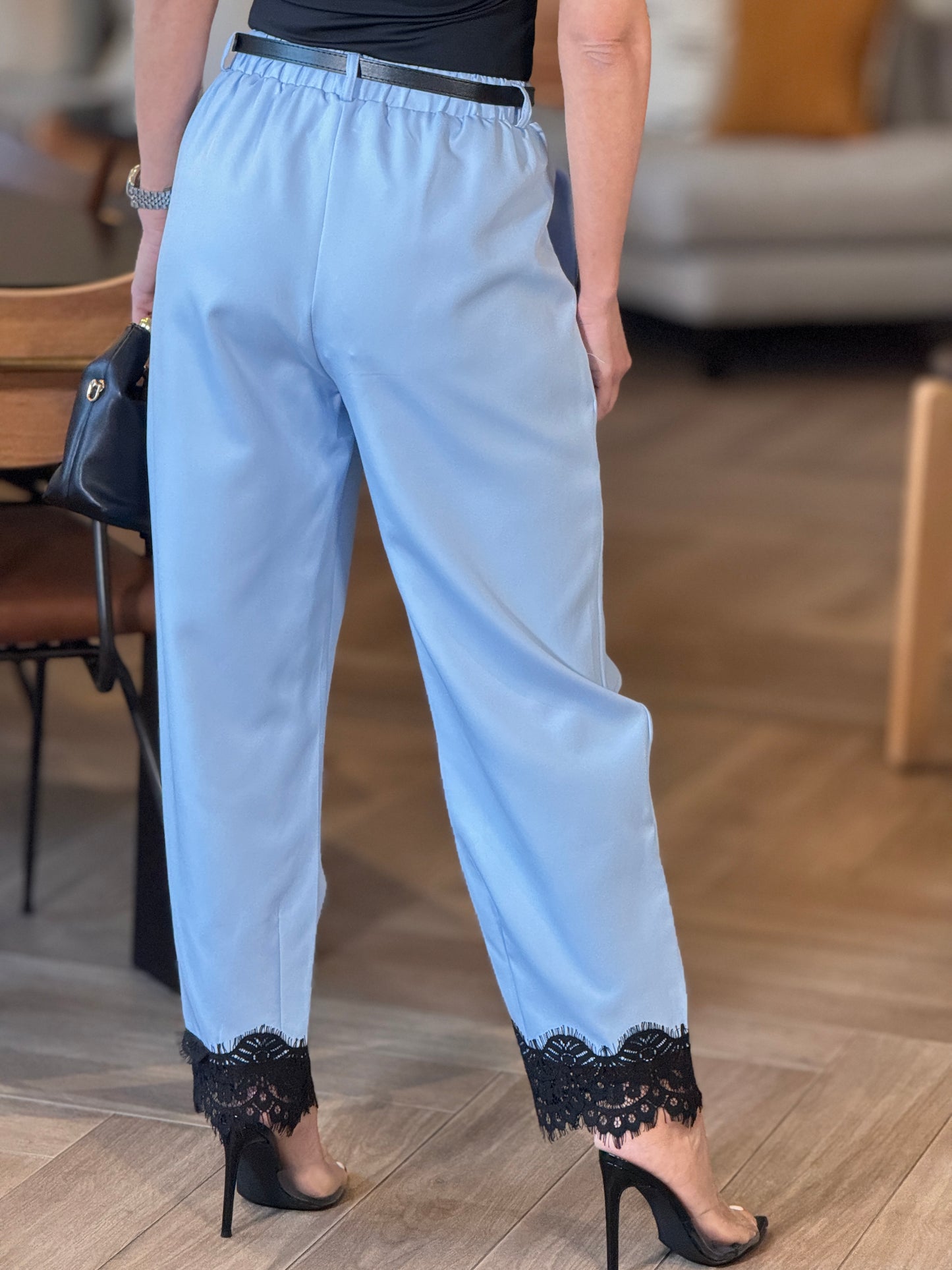 Aitana Blue/Black Lace Pants