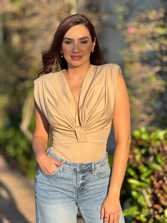 Roma Beige Bodysuit