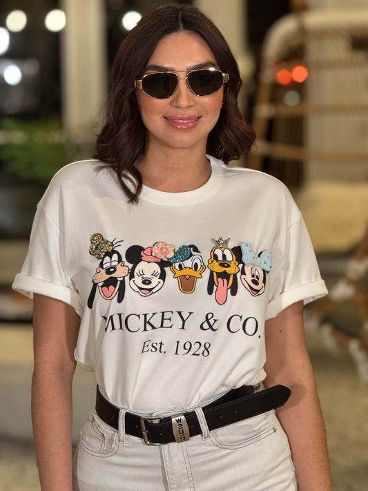 Mouse & Friends White Top