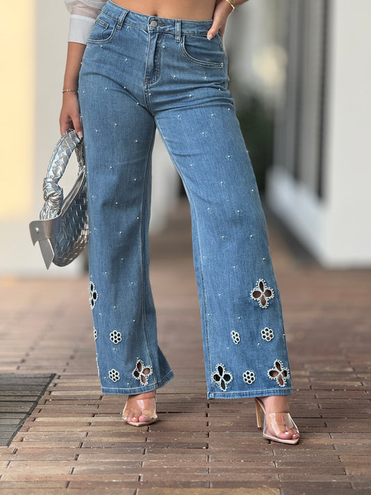 The Bows &Pearls Jeans