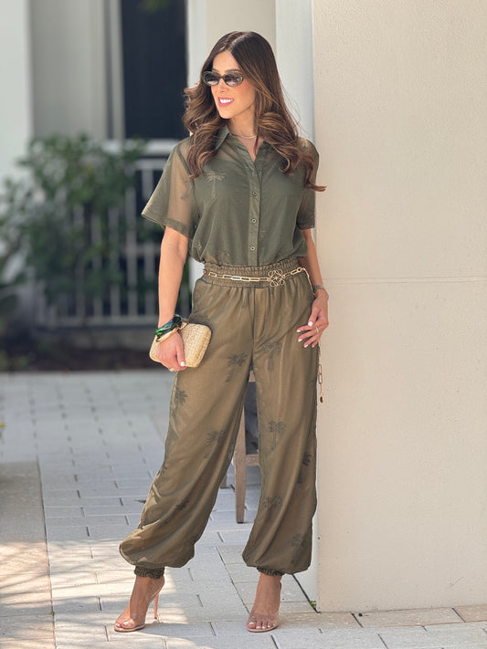 Palm Springs Green Net Set