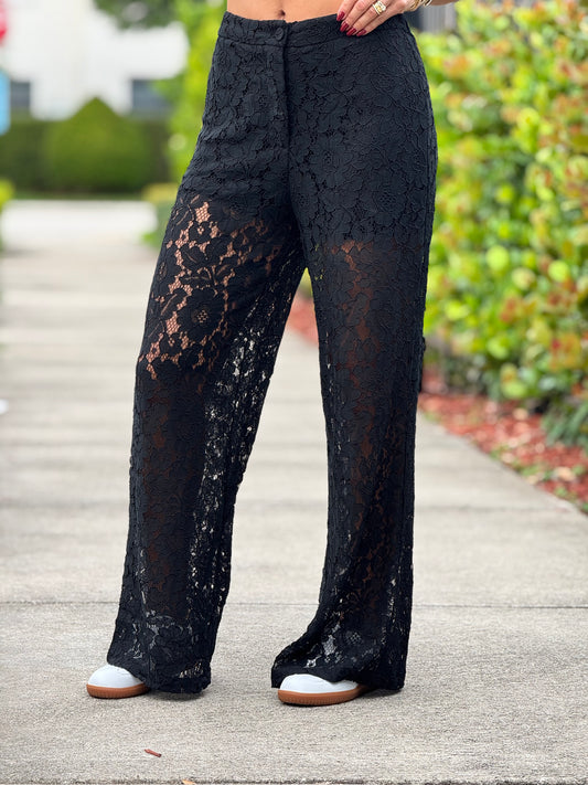 Norkys Black Lace Pants