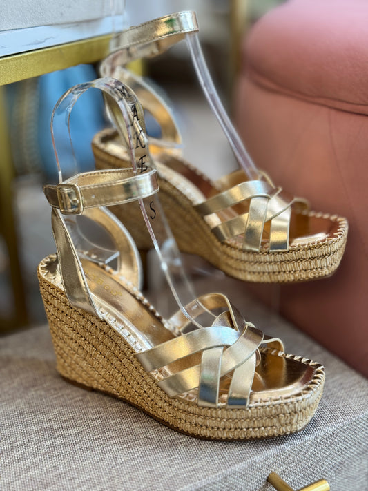 Attire Gold Sandals