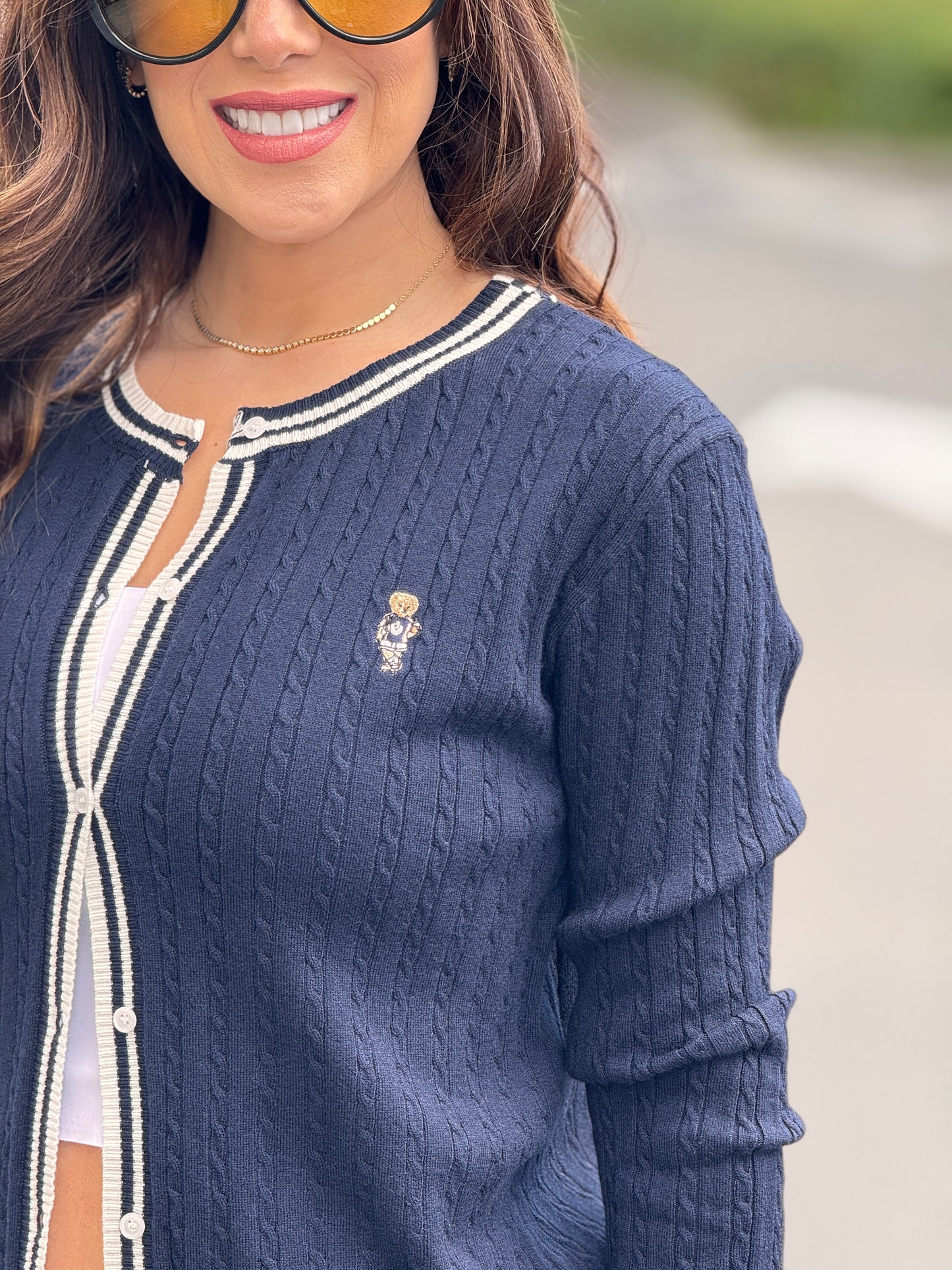 Felpie Navy Little Bear Knitted Top