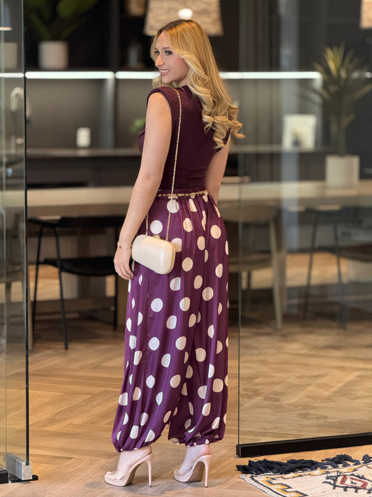 Italian Burgundy Padded Top