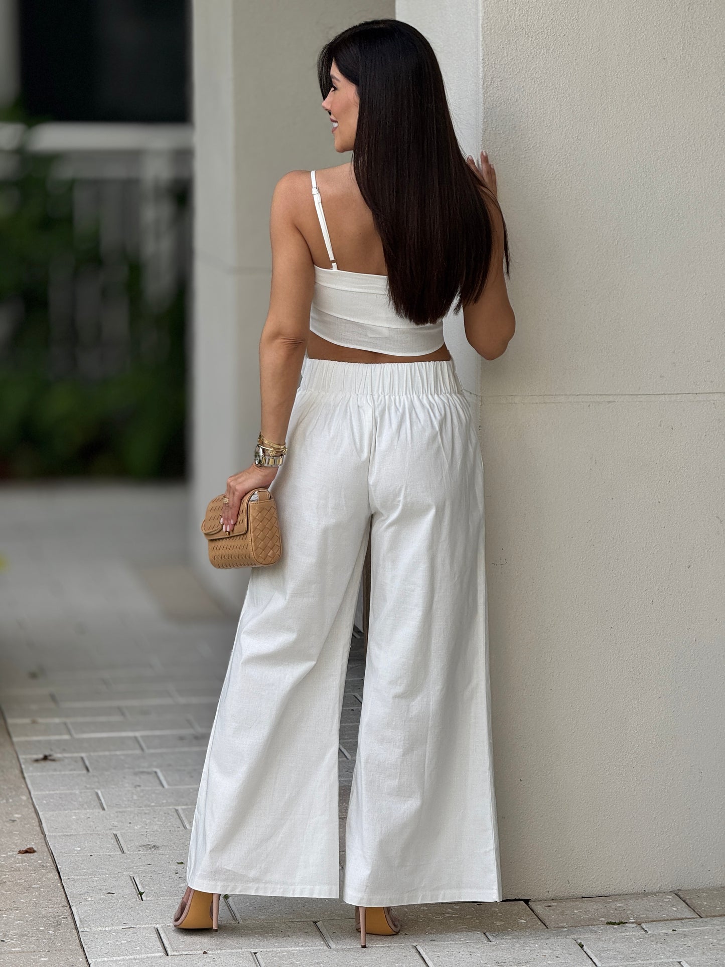 Rosetta White Linen Set
