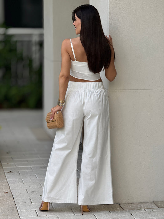 Rosetta White Linen Set