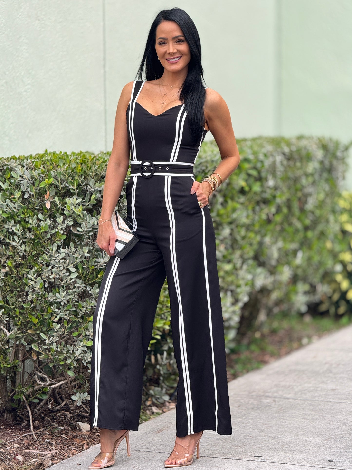 Norkys Black Lines Jumpsuit
