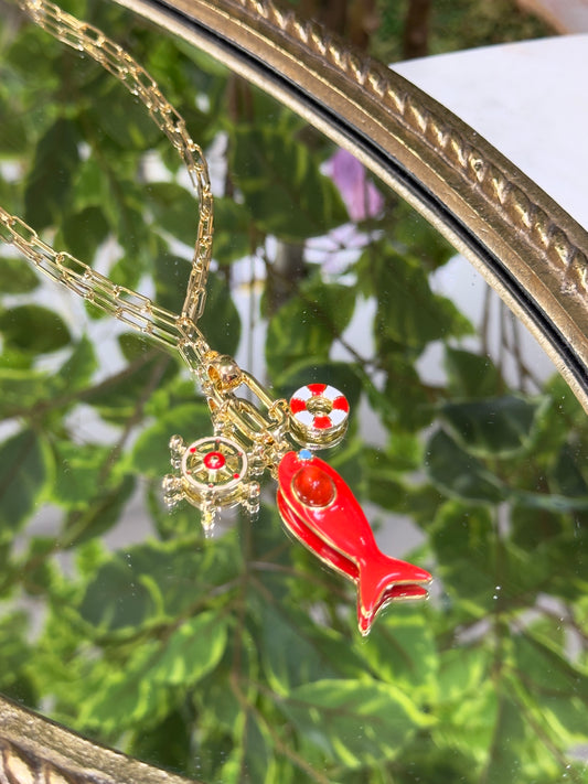 RedStar Fish Necklace
