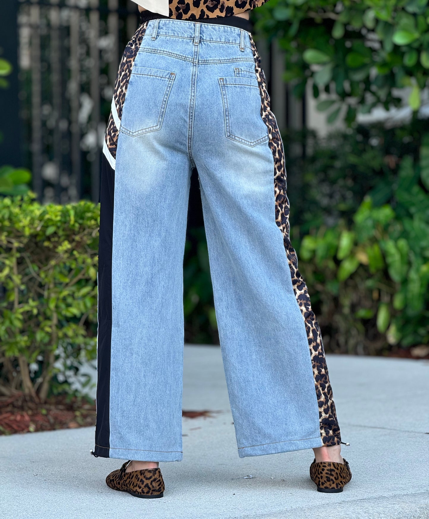 Gaia Animal Print Jeans