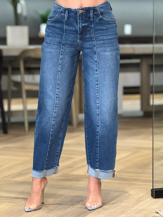 Risen Denim Barrel Jeans