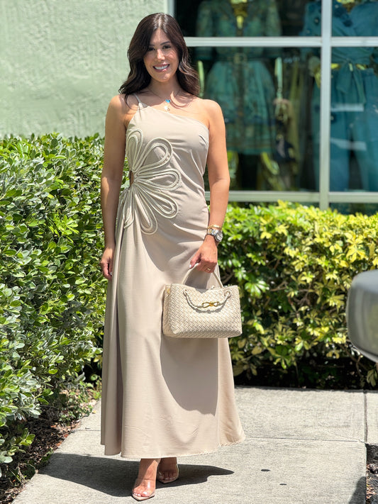 Always Chic Beige Dress