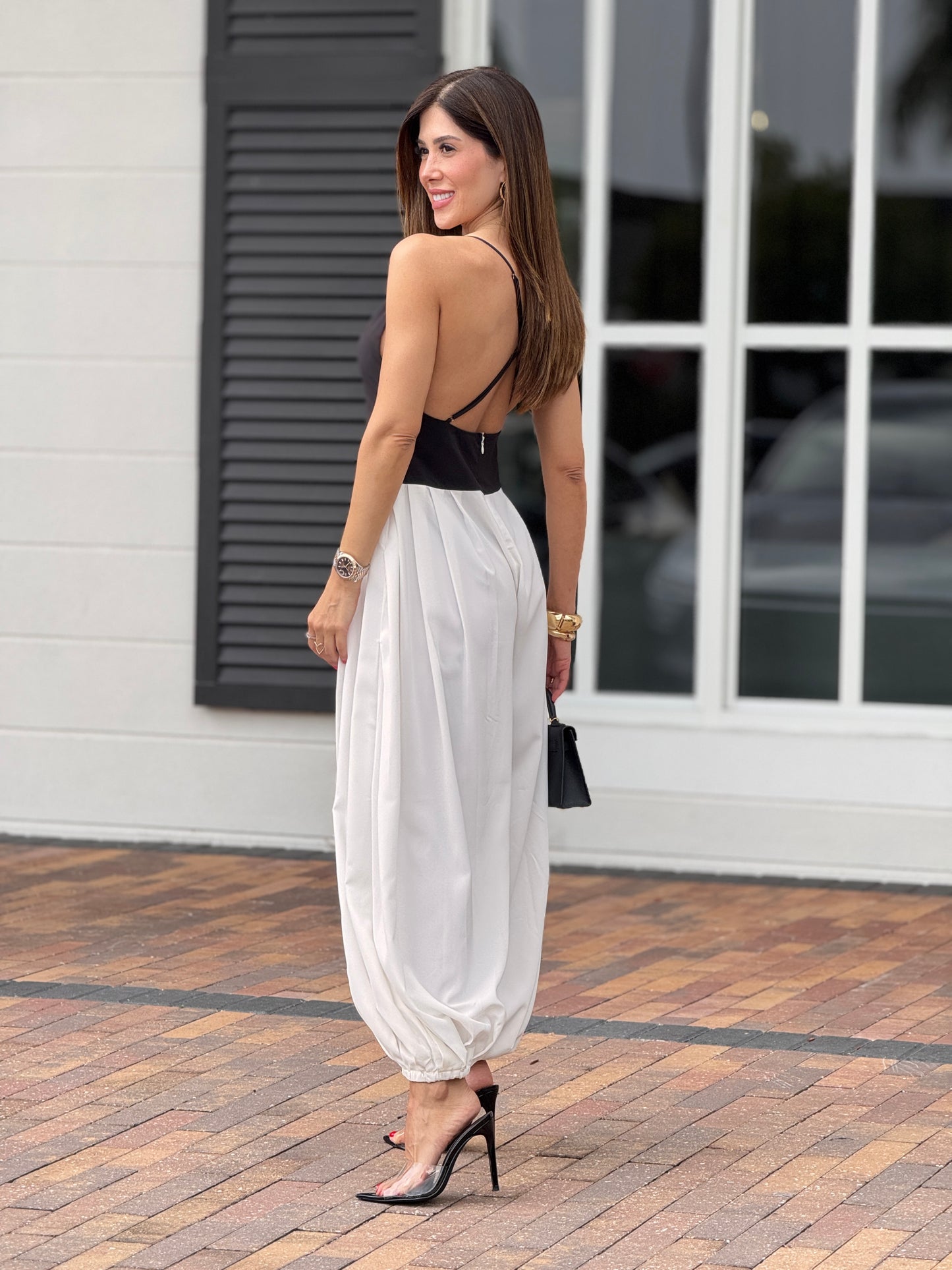Bottari Black/White Jumpsuit